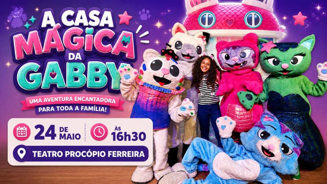 Imagem do evento A CASA MÁGICA DA GABBY