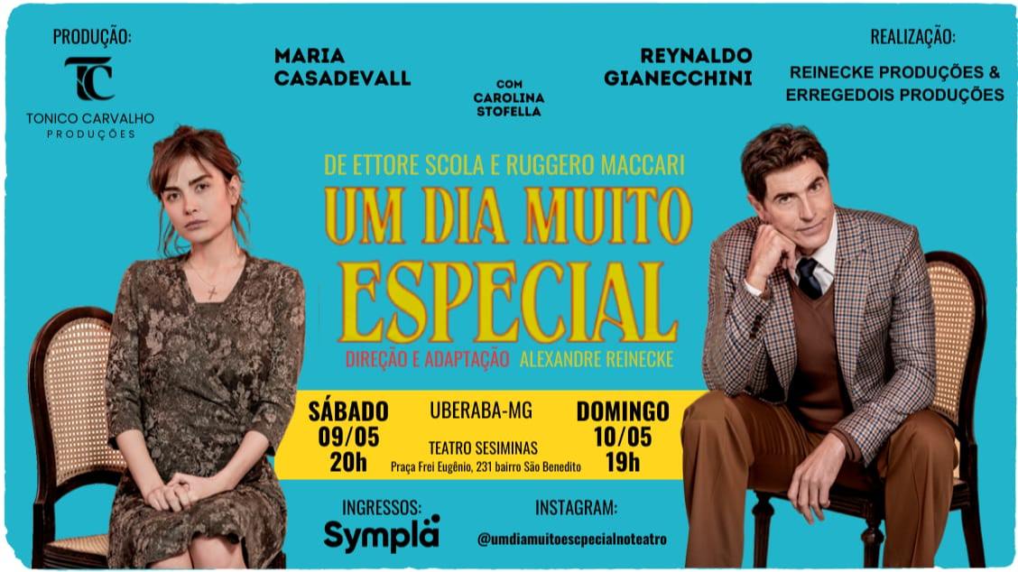 Imagem do evento UM DIA MUITO ESPECIAL com Reynaldo Gianecchini e Maria Casadevall