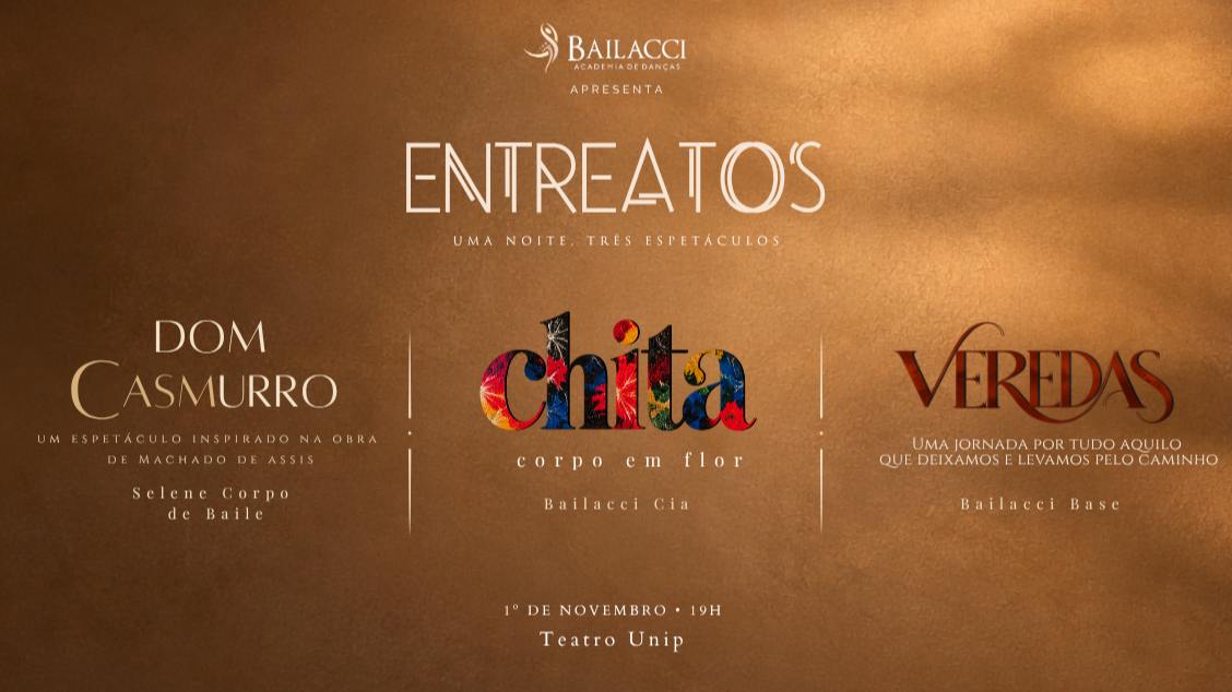 Imagem do evento ENTREATOS: Dom Casmurro + Veredas + Chita