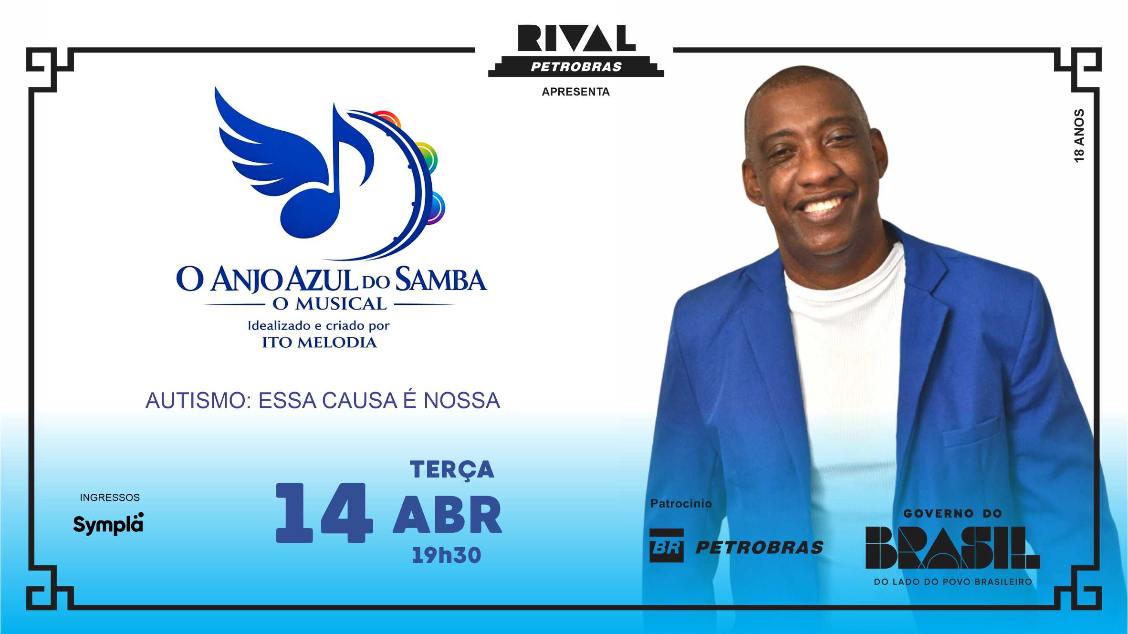 ITO MELODIA EM “O ANJO AZUL DO SAMBA – O MUSICAL”