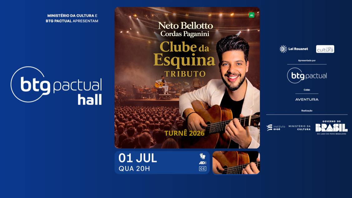 Imagem do evento Clube da Esquina Tributo com Neto Belotto e Orquestra Paganini