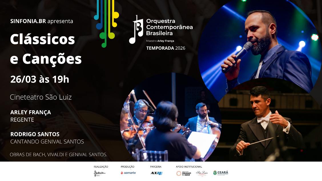 Imagem do evento Orquestra Contemporânea Brasileira Clássicos & Canções