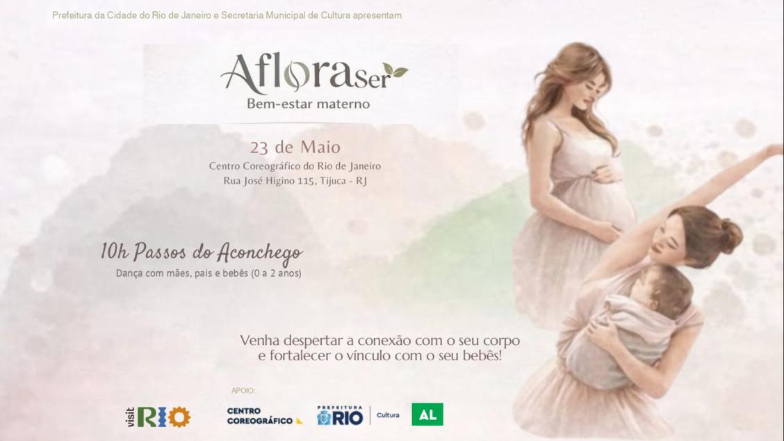 Imagem do evento Projeto AfloraSer- Bem estar materno.' Oficina de dança para mães com crianças de colo”